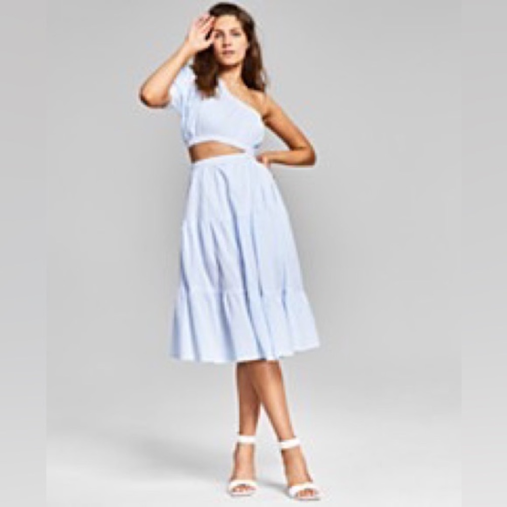 Women’s Cotton Cutout One Shoulder Dress